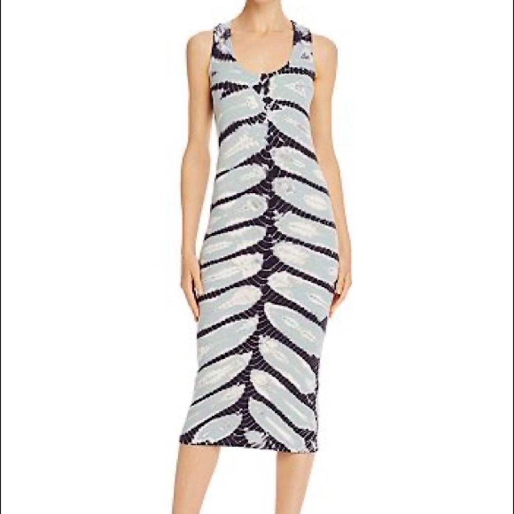 NWT YOUNG FABULOUS & BROKE YFB Denny Tie Dye Tank Midi Dress Size Medium